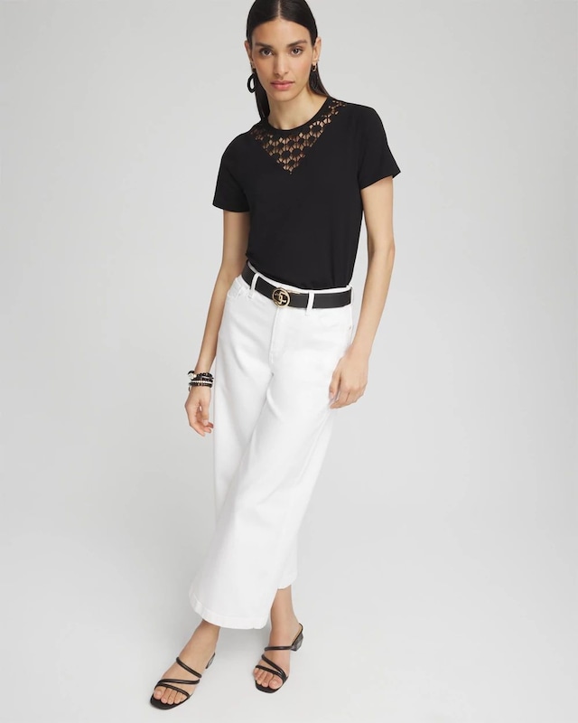 Eyelet Detail Top - image 2